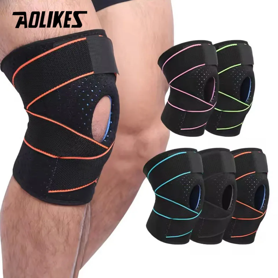aolikes-quick-dry-suporte-joelho-coolfit-quick-dry-gel-de-silica-4-molas-sports-kneepad-patella-joelheiras-buraco-protetor-de-joelho-1pc