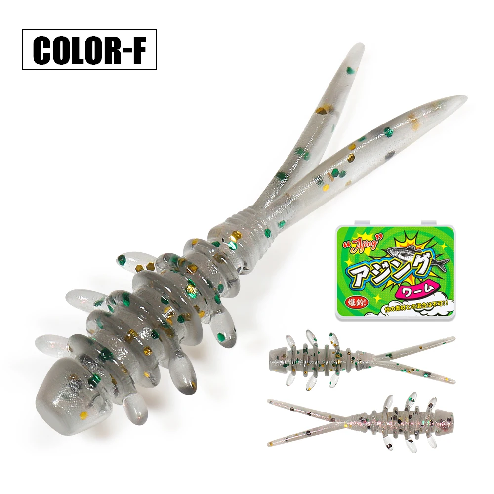 Palisander 25mm Micro Wurm Weiche Angeln Köder TPR Schwimmende Silikon Kunststoff Swimbait Softbait Für Fang Pferd Makrele 20 teile/schachtel