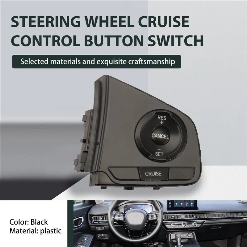 لهوندا سيفيك عجلة القيادة مثبت السرعة زر التبديل 36770-TBA-X610-M1 36770TBAX610M1 36770-TBA-X610 جزء السيارة #4