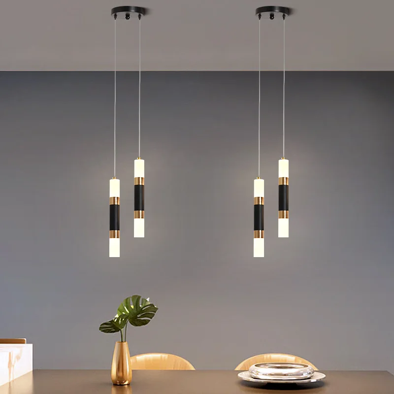 LED Ceiling Lamp Restaurant Pendant Light Nordic Bar Table Desk Kitchen Hanging Spotlight Dining Room Dec Fixture Chandelier