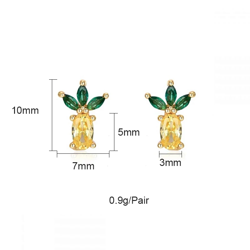 KEYOUNUO Summer Zircon Stud Hoop Earrings For Women Gold Filled Silver Color Fake Piercing CZ EarCuffs Party Jewelry Wholesale