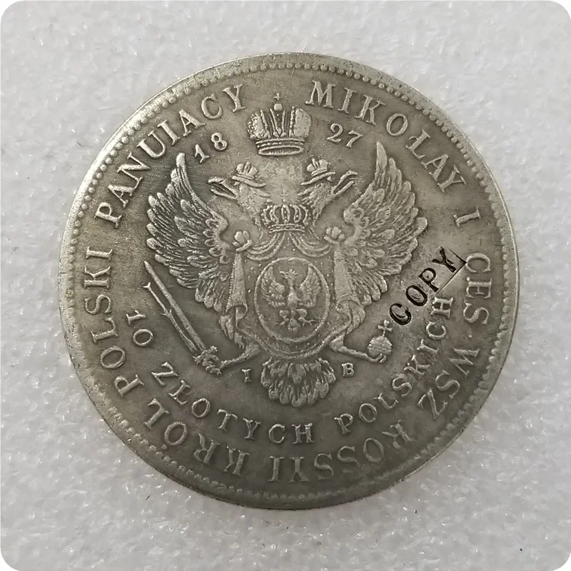 Russia Empire Polonia : 10 zlotych 1827 Alexander I - 1815 (Mikolaj I)