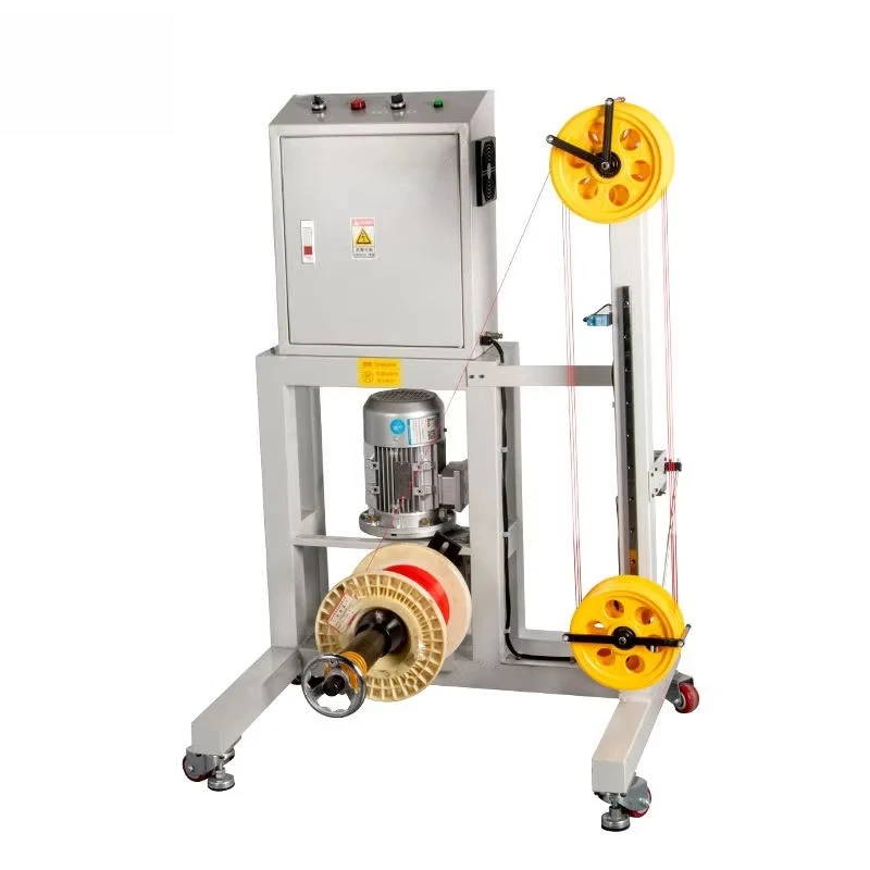 Automatic Cable Wire Pay-off Feeding & Coiling Machine with AC110V/220V Power 90kg Load Capacity