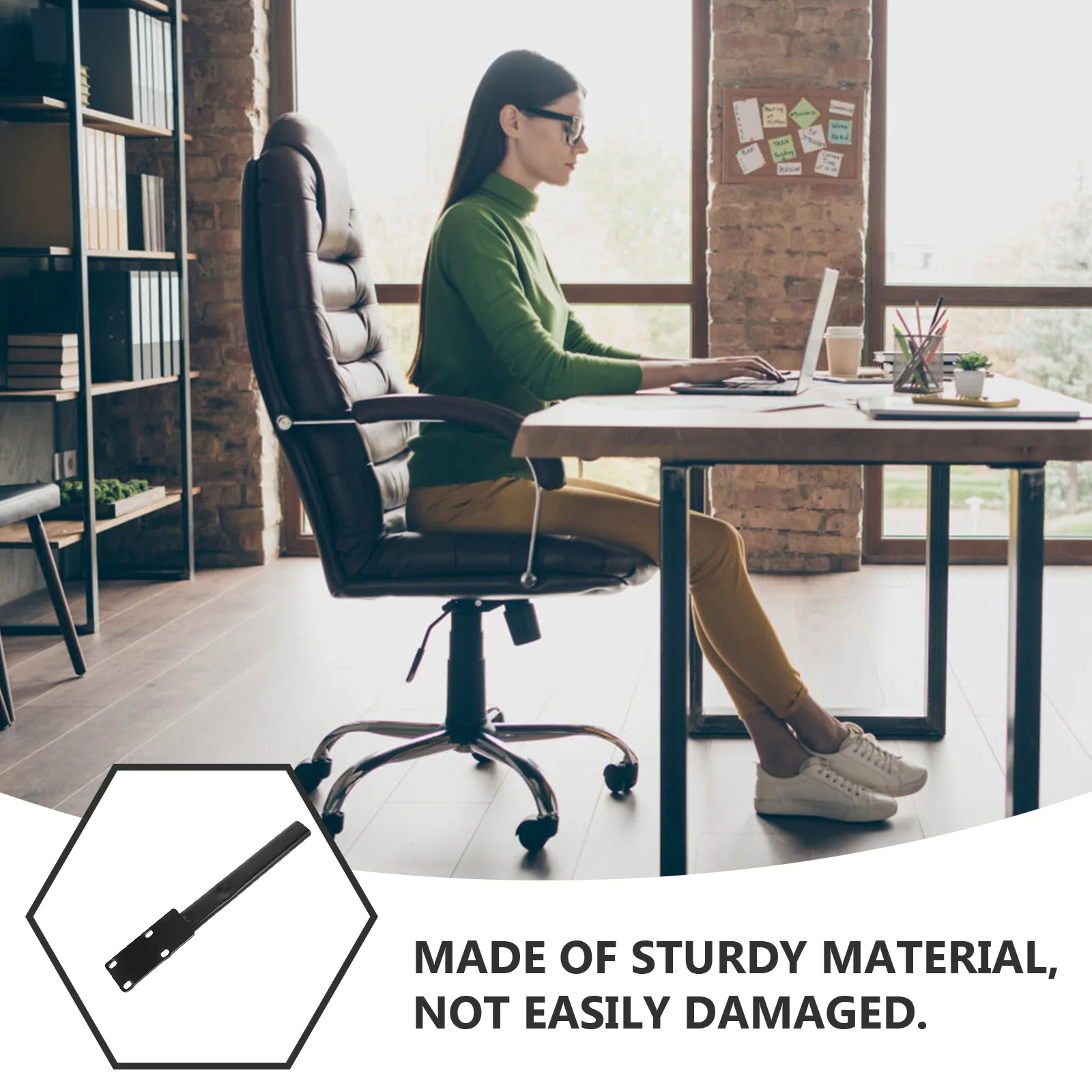 

1pcs Office Chair Back Support Frame Heavy Duty Stainless Steel 3.5-6.5Cm Backrest Bar Ergonomic Lumbar Support For Swivel