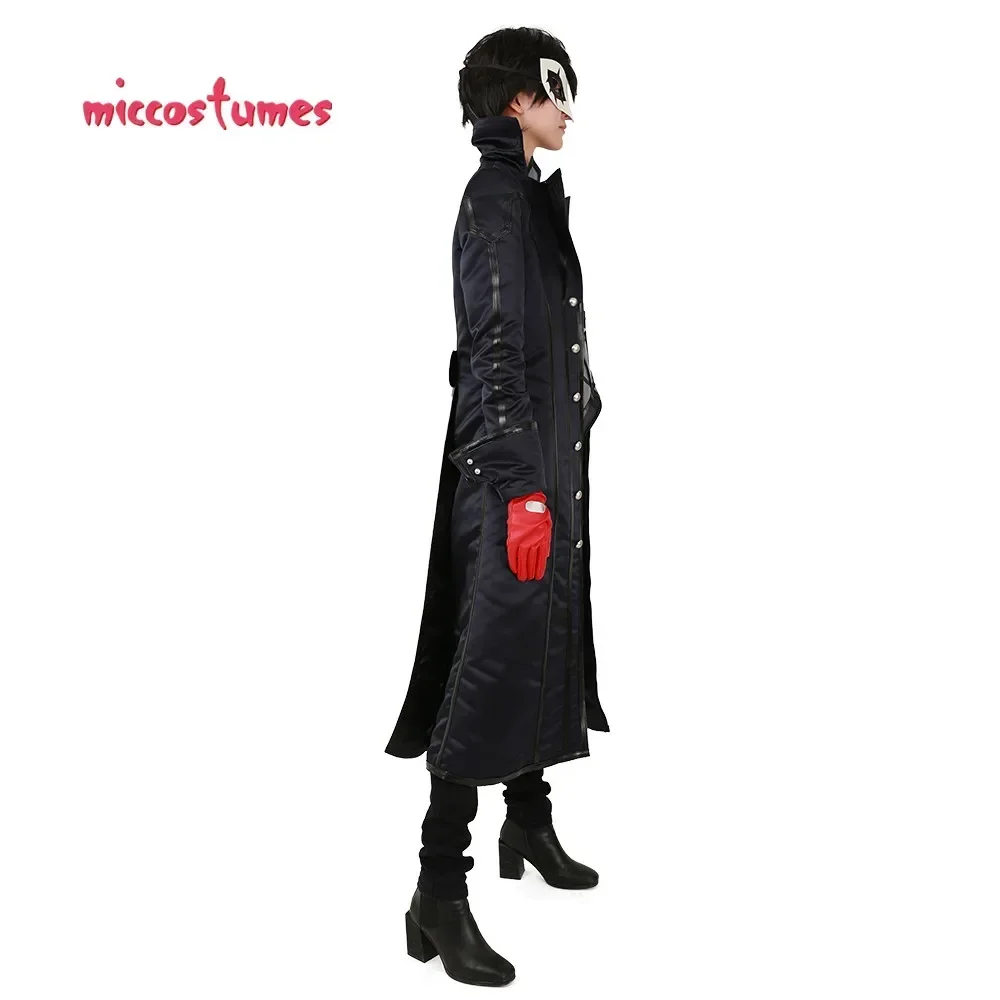 Miccostumes Men\'s Joker Cosplay Men\'s Anime Costume Coat Shirt Gloves and Eye Covering for Thief Cosplay Costume