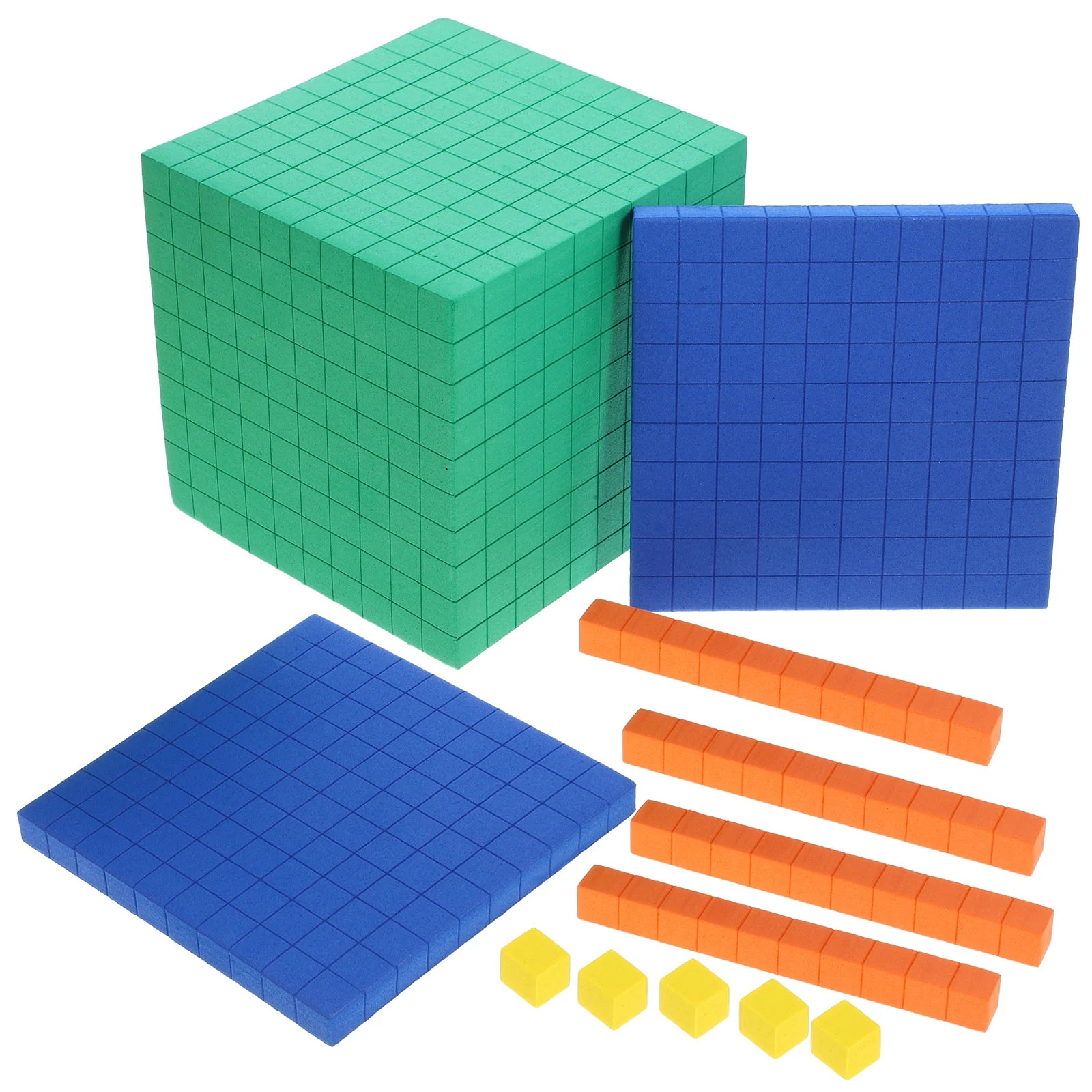 Math Cube Counting Blocks for Kids Learning Cubes Number Toys Material Plastic Manipulatives