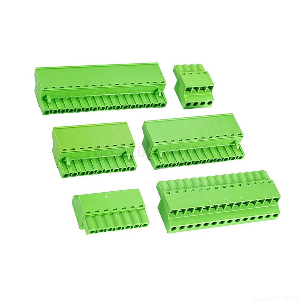 (1 pcs) JM 2EDGKC - 5.08mm pluggable terminal block plug green Phoenix mating connector 2~20P KF 15EDGKC 5.08