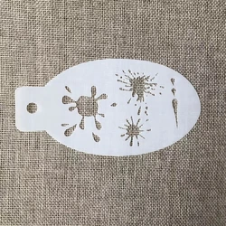 5.3*3inch Ink Spot Face Body Paint Stencils for Painting Scrapbook Coloring Embossing Album Decorative Template