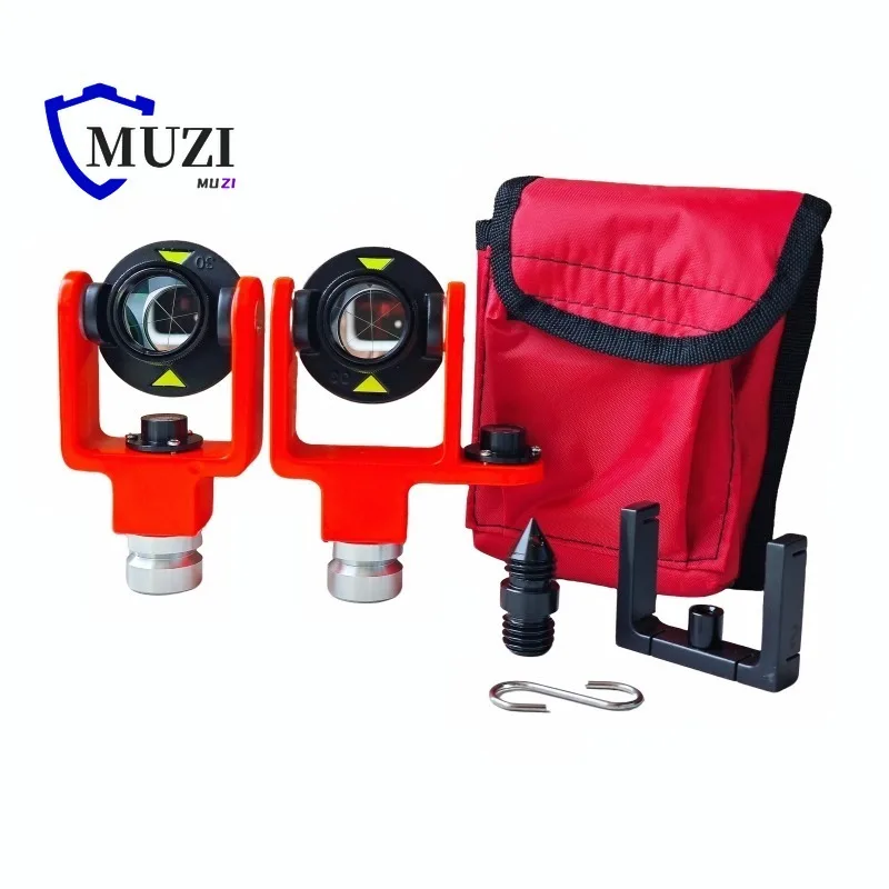 ADS102 Mini Prism Reflector for Trimble Total Station with 5/8 Thread with Bubble for TOPCON Total Station GPS Surveying PRISM