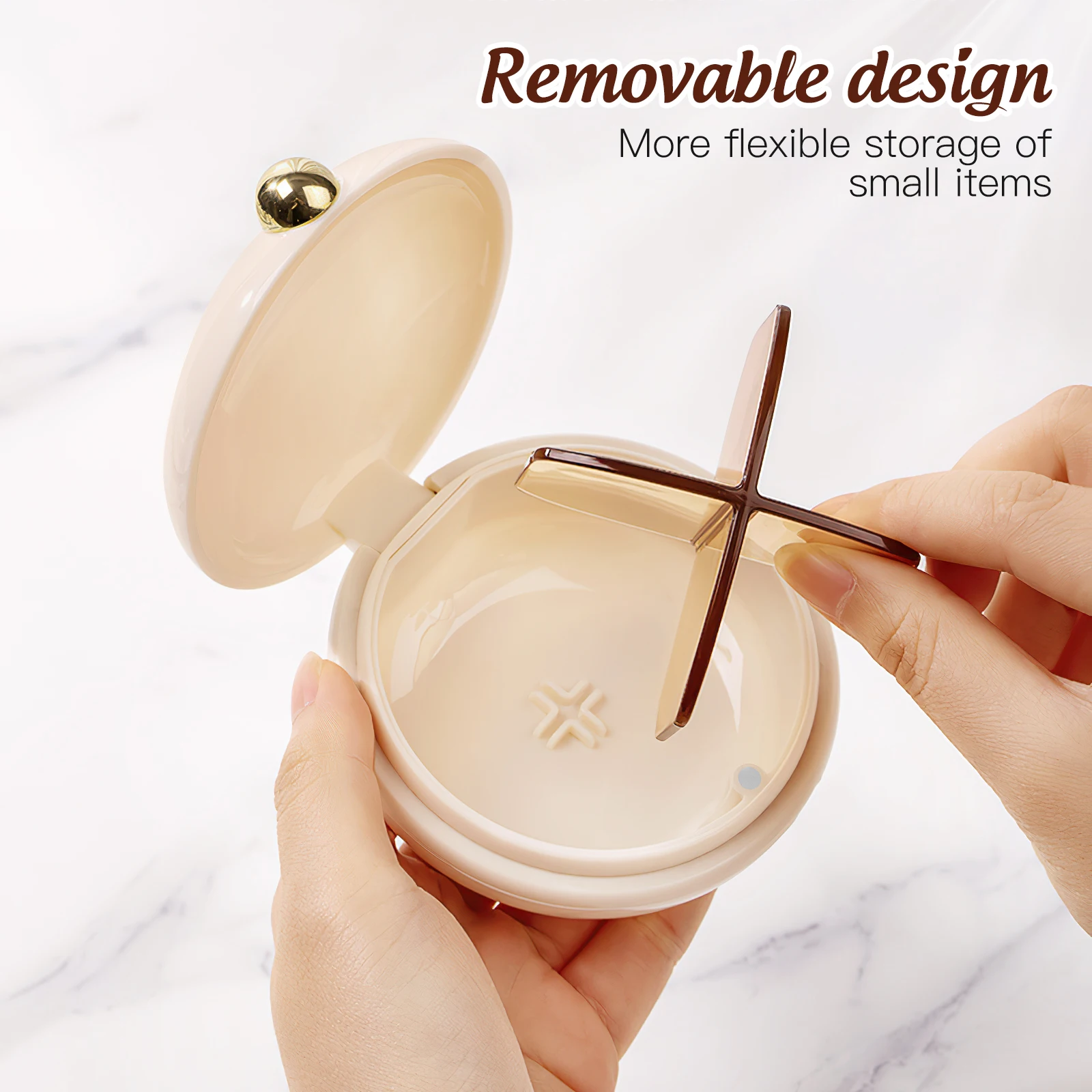 

Практичный герметичный чехол-разделитель для таблеток Компактный дорожный держатель для лекарств с несколькими отделениями для удобного хранения и переноски Белый