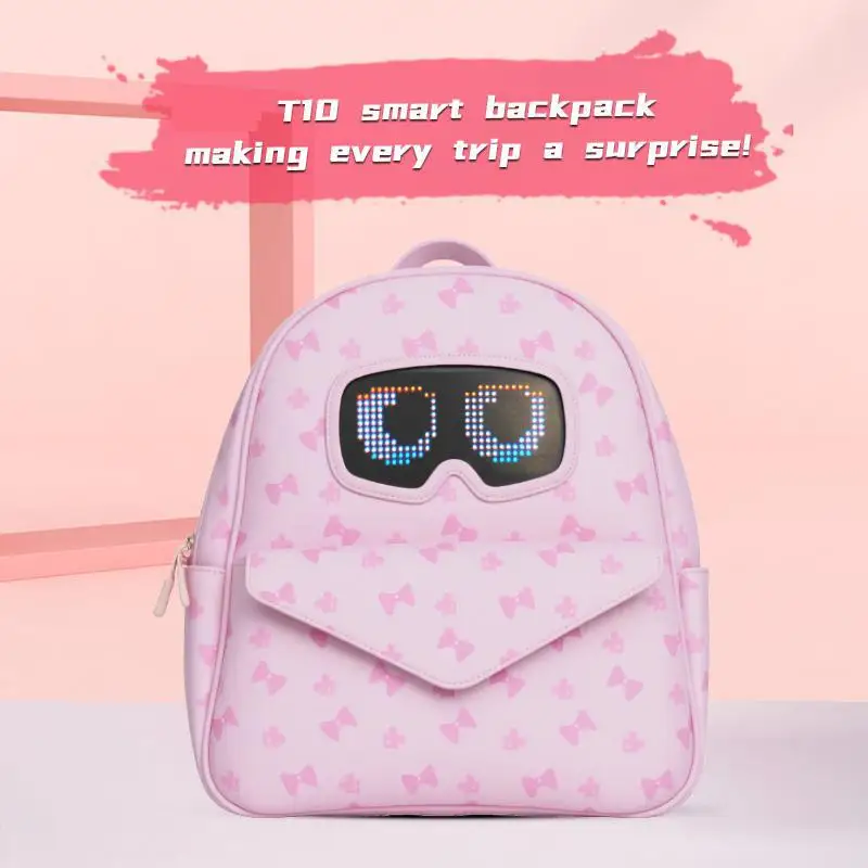 Programmable New Led Eyes Smart School Travel Backpacks Digital Kids School Bag with Led Light Display for Girls Back Pack Bags