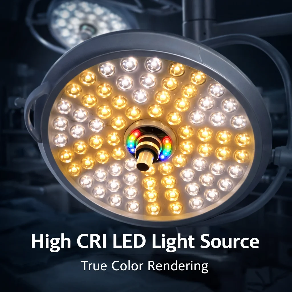 2026 New LED Shadowless Double Dome Ceiling Light Pet Dental Oral Lamp Veterinary Surgical Operating Room Equipment OEM ODM