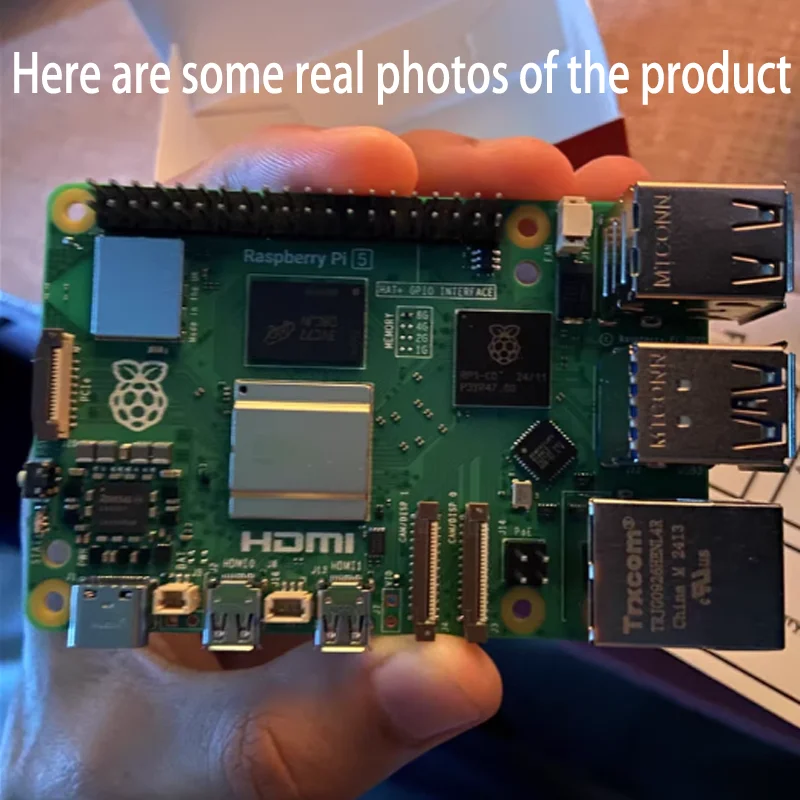 Official Original Raspberry Pi5 4GB 8GB RAM Development Board 2.4GHz Computer AI Programming Motherboard PCLE Programming