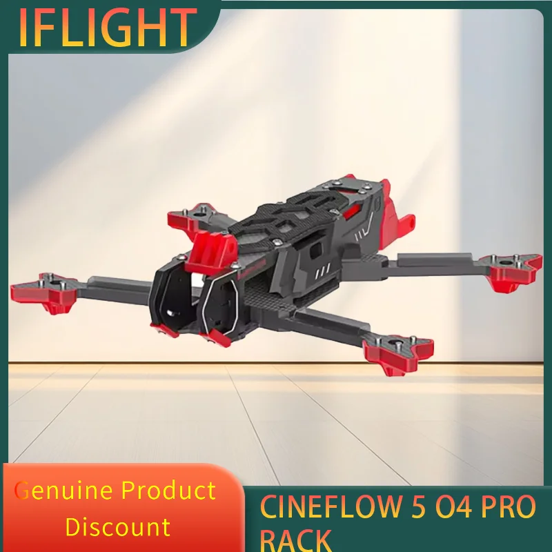 

IFlight SH CineFlow 5 O4 Frame Kit 5inch (DeadCat) Wheelbase 222mm With 5mm Arm for DJI O4 Air Unit RC FPV Drone