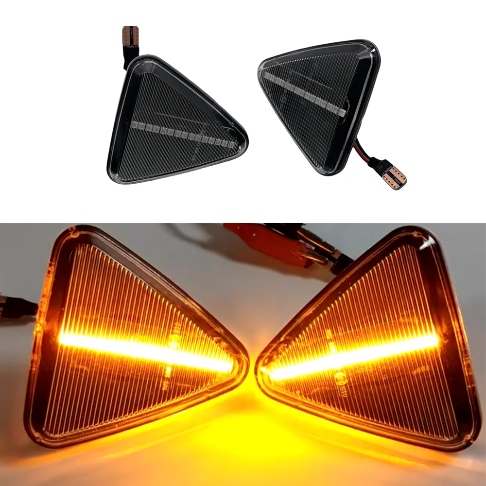 2pcs Dynamic Sequential LED Side Marker Light Turn Signal Lamp For RENAULT KANGOO II Mod.Bj.2/2008-7/2013