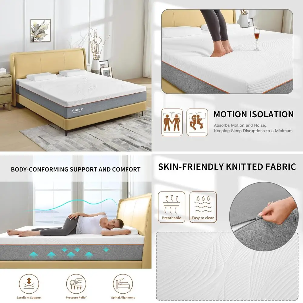 중간 강도 젤 메모리폼 매트리스 이미지