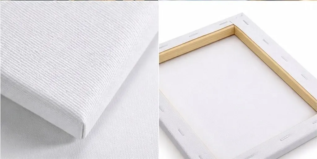 6Pcs Premium Painting Canvas Panels Natural Cotton Linen on Wooden Board Effortless Acrylic Oil Gouache Use Home Art Class
