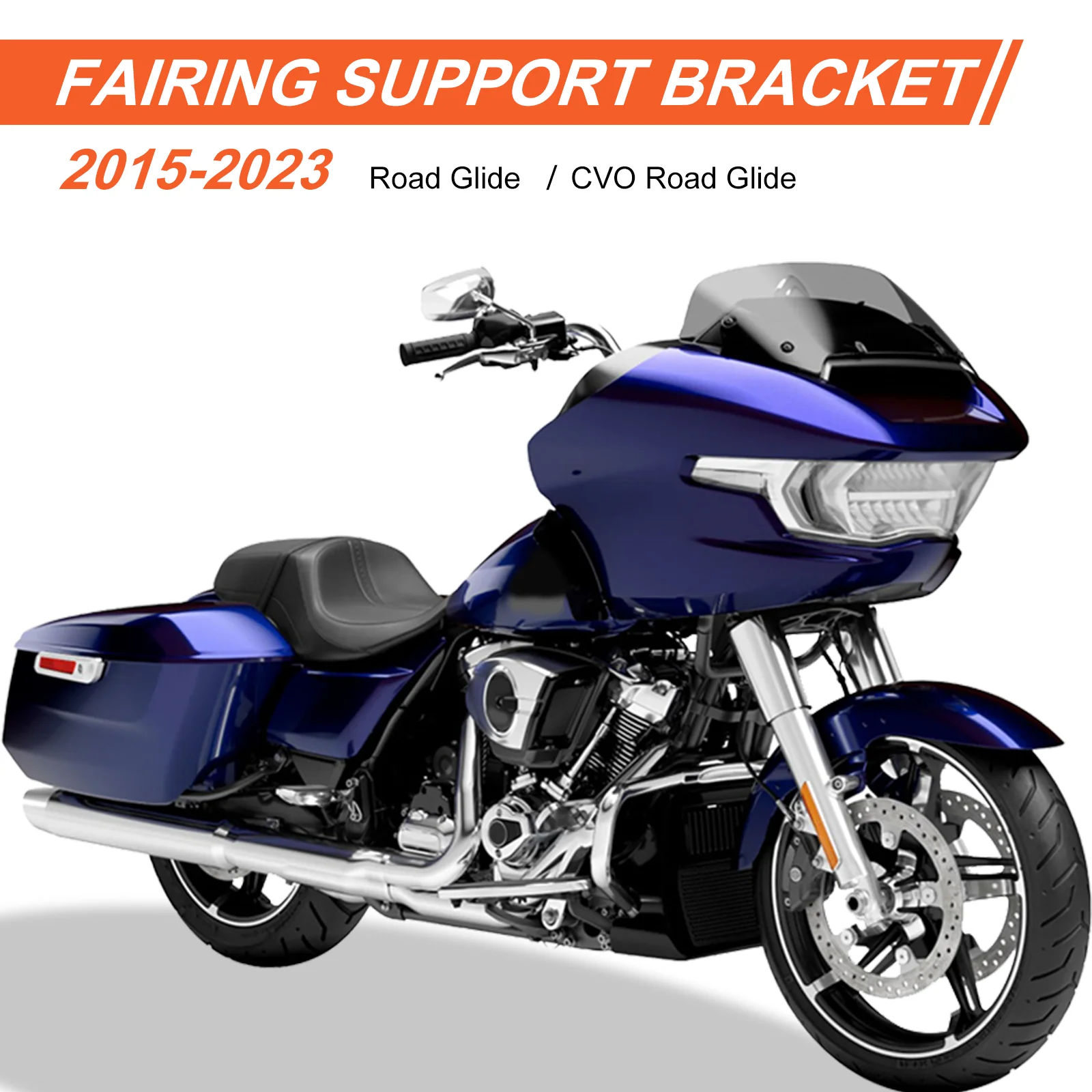 GZICMA Road Glide Black Replacement Fairing Mount Brackets Fits Harley 2015-2023 Road Glide Models
