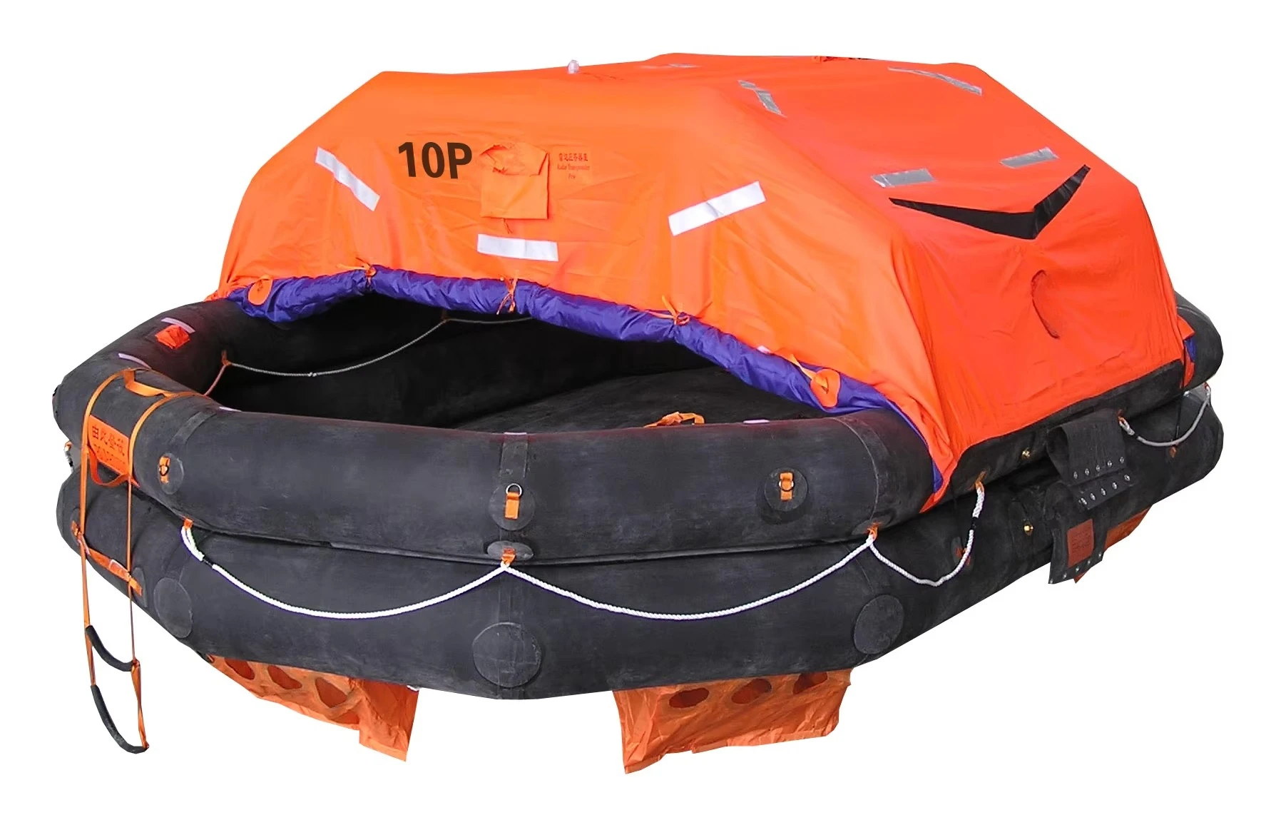 Zattera di salvataggio gonfiabile per zattere di sopravvivenza marine con sollevatore per 20 persone