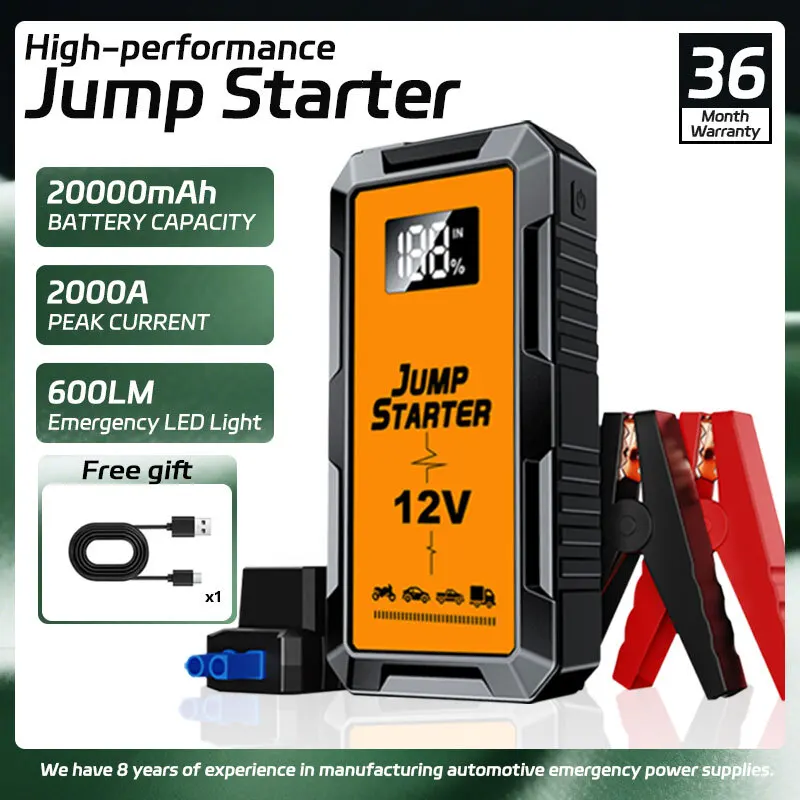 Arrancador de batería de 2 supercondensador, arrancador de batería sin batería de 12V, arrancador de batería portátil para batería de coche F350