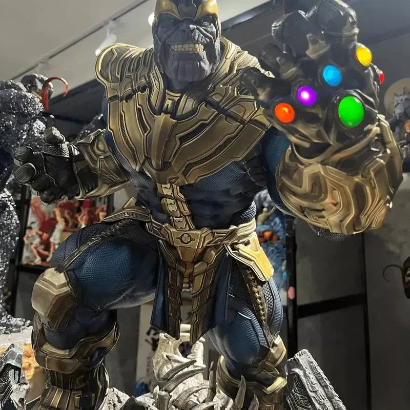 【Nieuw】Originele Marvel Animation Series is ongeveer 36 cm hoog. Thanos The Avengers Sigk handgemaakte standbeeld ornamenten model geschenken