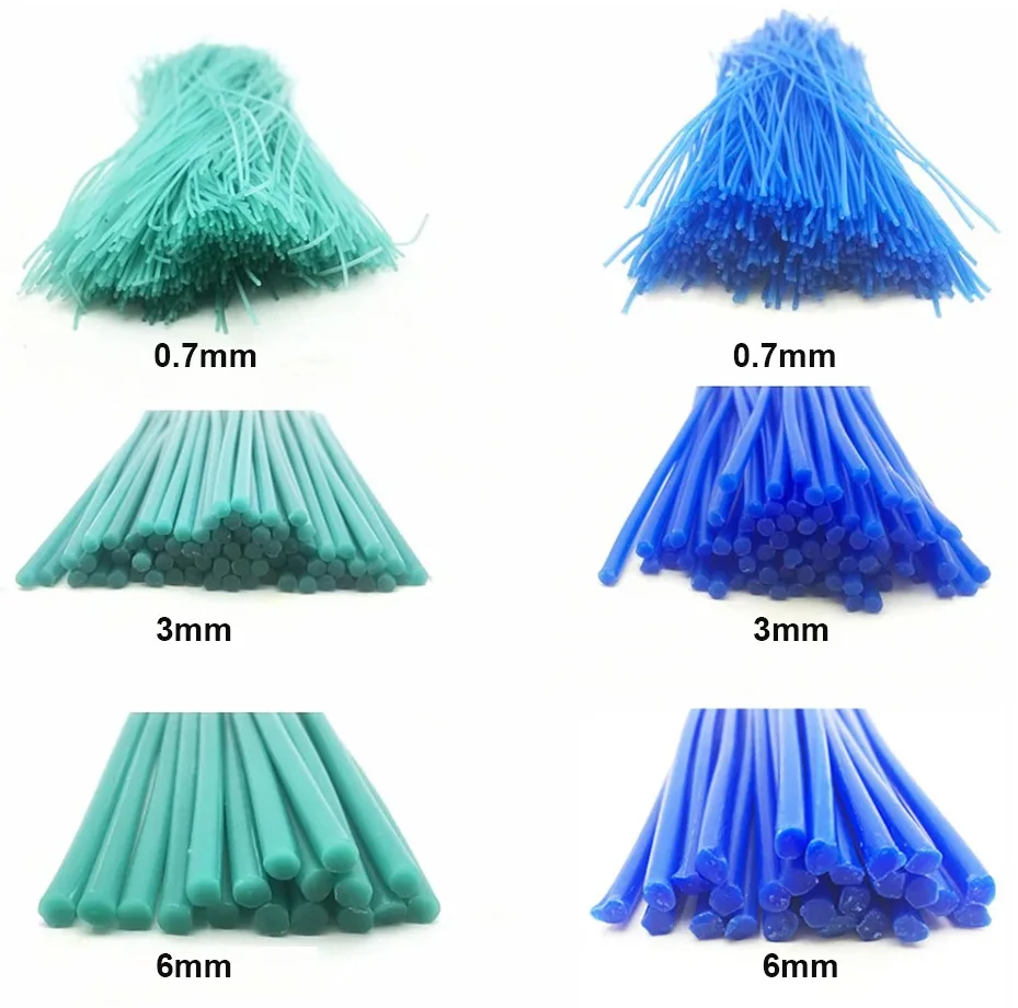 1Box Blue Green Wax Strip Wax Line Wax Column for Jewelry Casting Welding Molding Tool