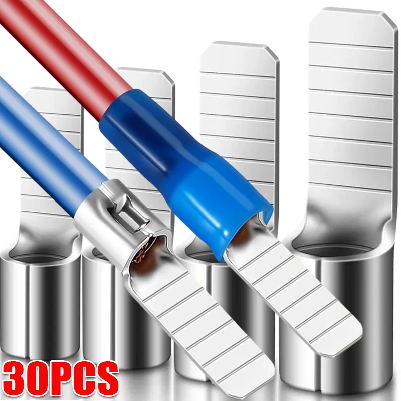 C45 Air Switch Circuit Breaker Copper Pin-Shaped Cable Wire Lug Insert Crimp Terminal Electric Cable Connectors Terminals Tube