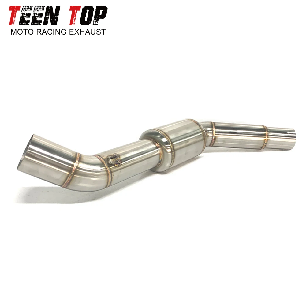 Middle Link Pipe 51mm For CF MOTO NK400 NK650 Decat Pipe Mid Connection Pipe Stainless Steel Motorcycle NK400 Tube