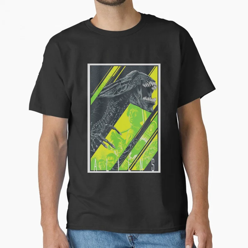 

0731 Xenomorph 80s vintage Horro movie Alien Ellen Ripley Sacry sic fi Space monster Gift T shirt large size Tops S-6XL