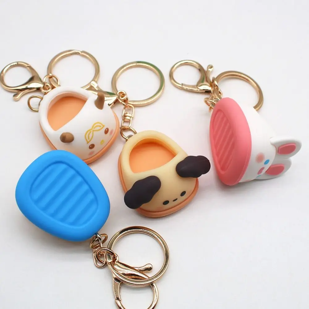 Cute Keychain Funny Puppy Rabbit Shoes Keychain Single Shoe Cartoon Accessories Women