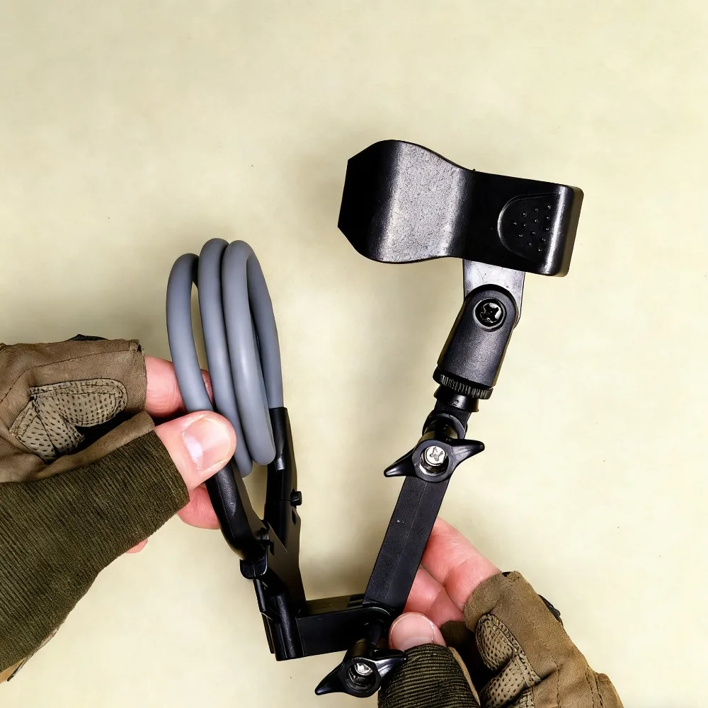 Plastic or Silicone Microphone Neck Stand First View Clip Bracket 4cm Clamp Maximum for Microphone, Handheld Fan, Flashlight