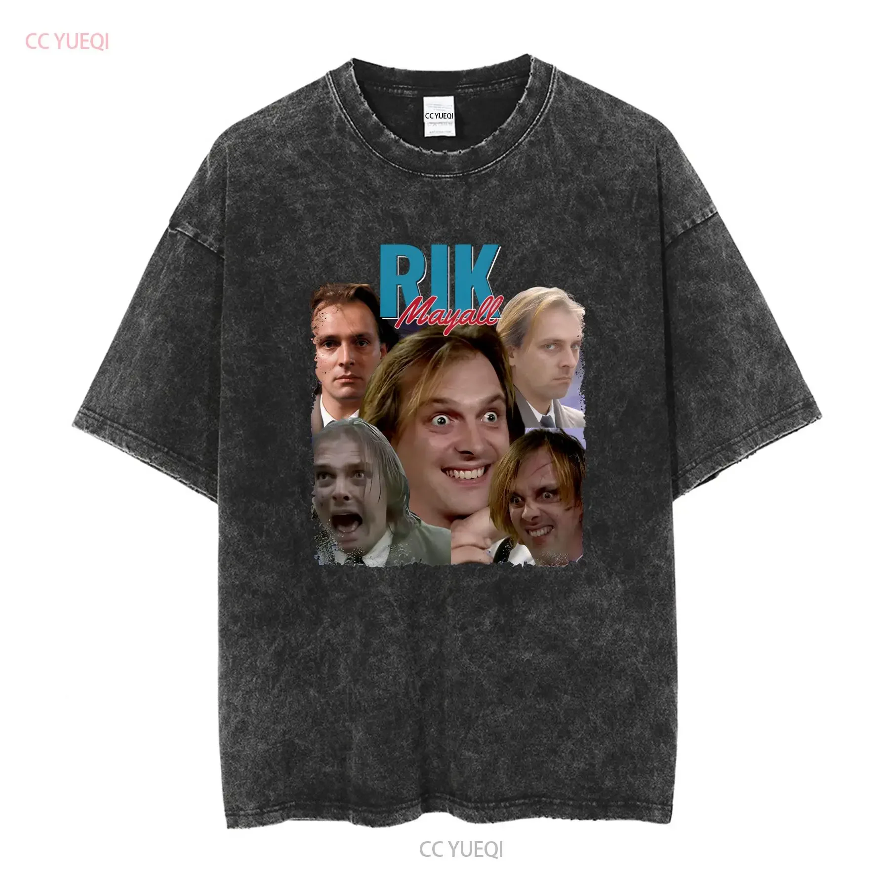 Rik Mayall Richie Bottom Funny TV T Shirt vintage Washed Breathable Stretched Slightly Comfortable Stylish homme streetwear