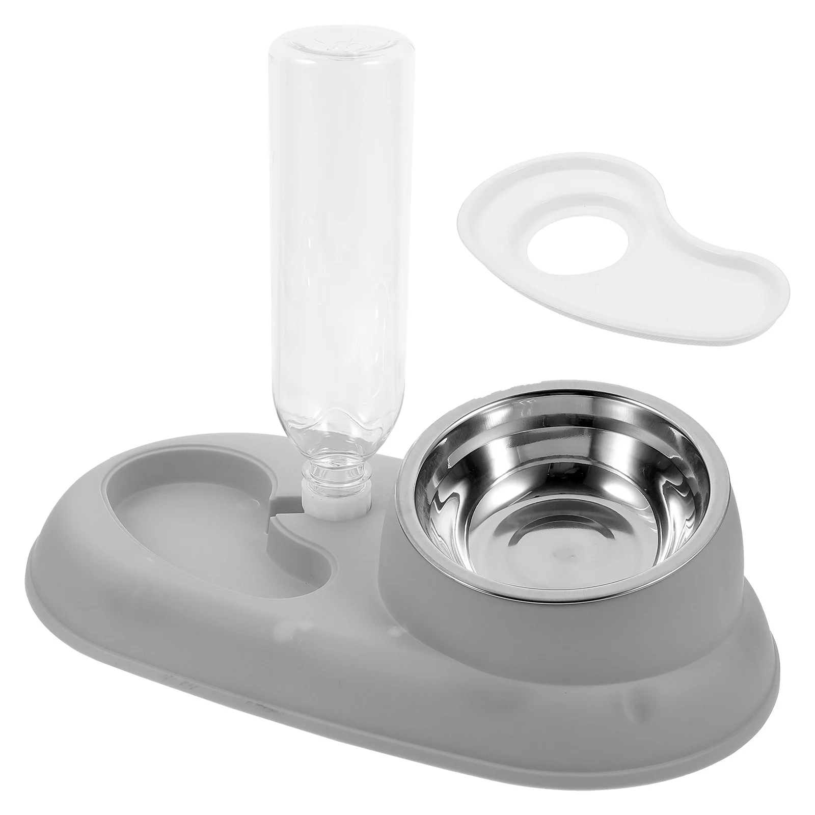 

Cat Dog Feeder Automatic Water Container Multi-Function Stainless Steel PP Material Indoor Pet Supply Pet Bowls for Cats