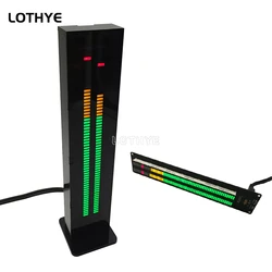 LED Music Spectrum rhythm Indicator Dual Channel DC5V 60-segment Professional Level Volume Display Electronic Light VU Meter DIY