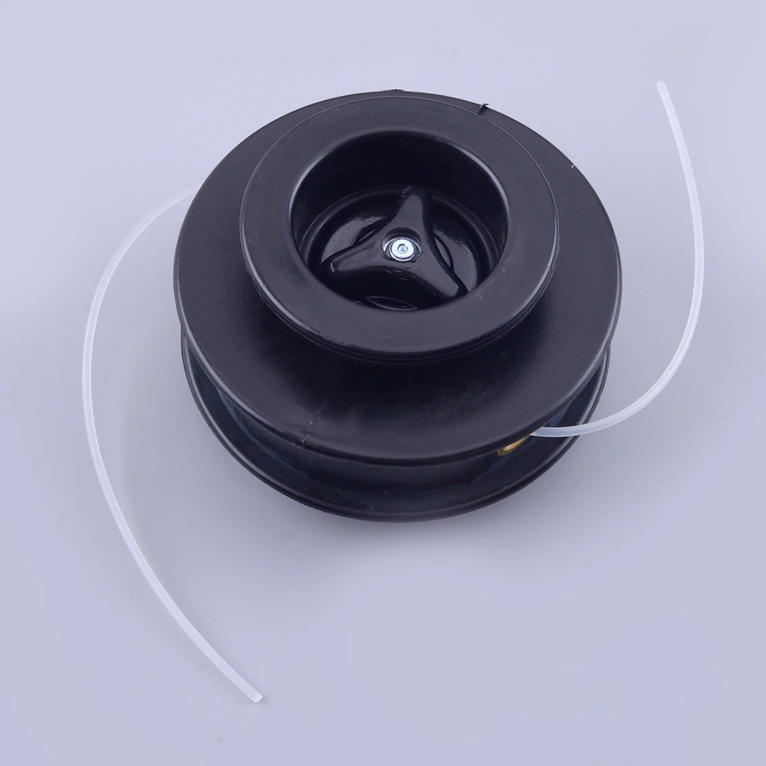 

Черная универсальная двойная 2-линейная ручная подающая головка, фиксирующая пластик, подходит для кустореза, триммера, триммера