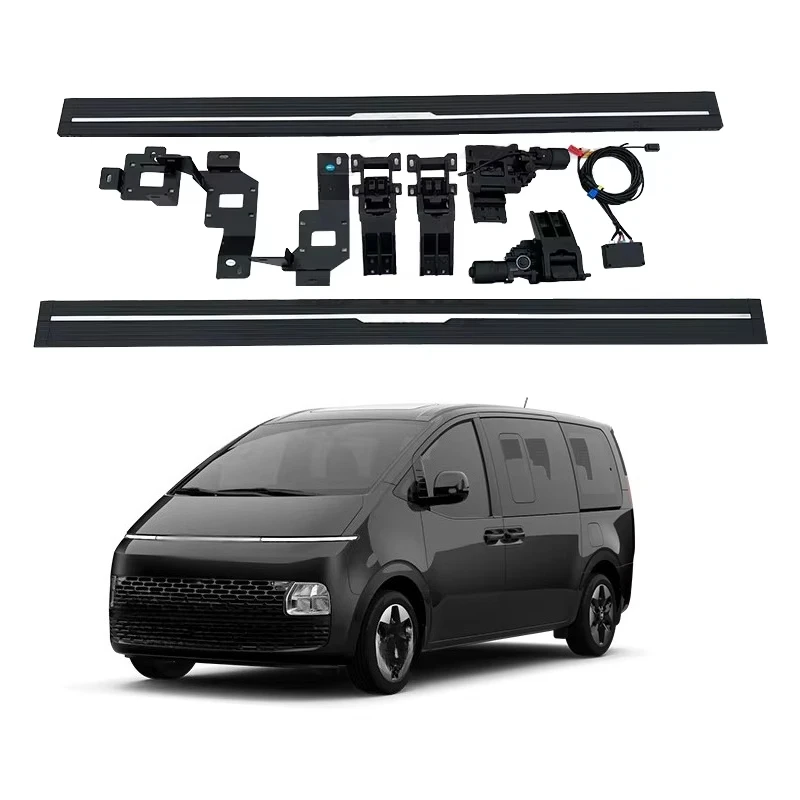 

Staria US4 Side Pedal Aluminum Electric Running Board with Light Emitting Diode Options
