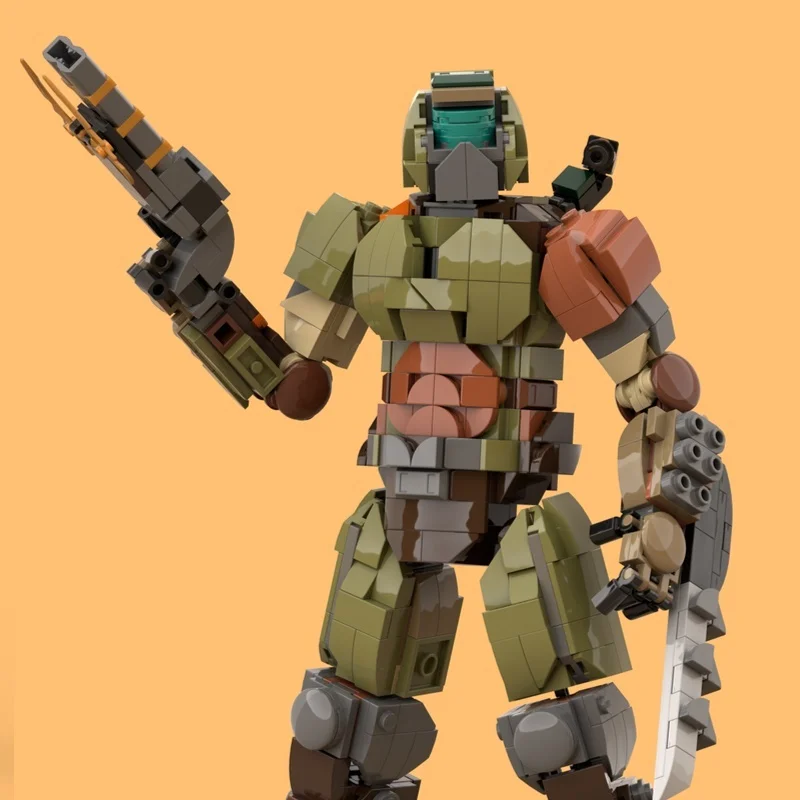 890pcs MOC DOOM Slayer Ideas And CUUSOO Model Building Blocks Christmas Gifts Construction Toys Assemble Art 3D DIY Display