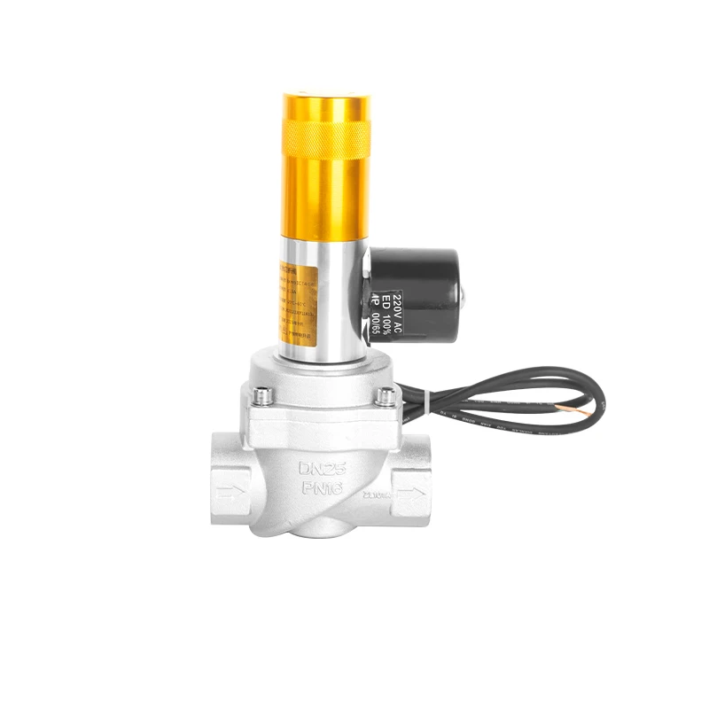 Factory direct sale 1 inch 1.2 inch gas emergency shut-off valve normally open aluminum alloy explosion-proof solenoid valve