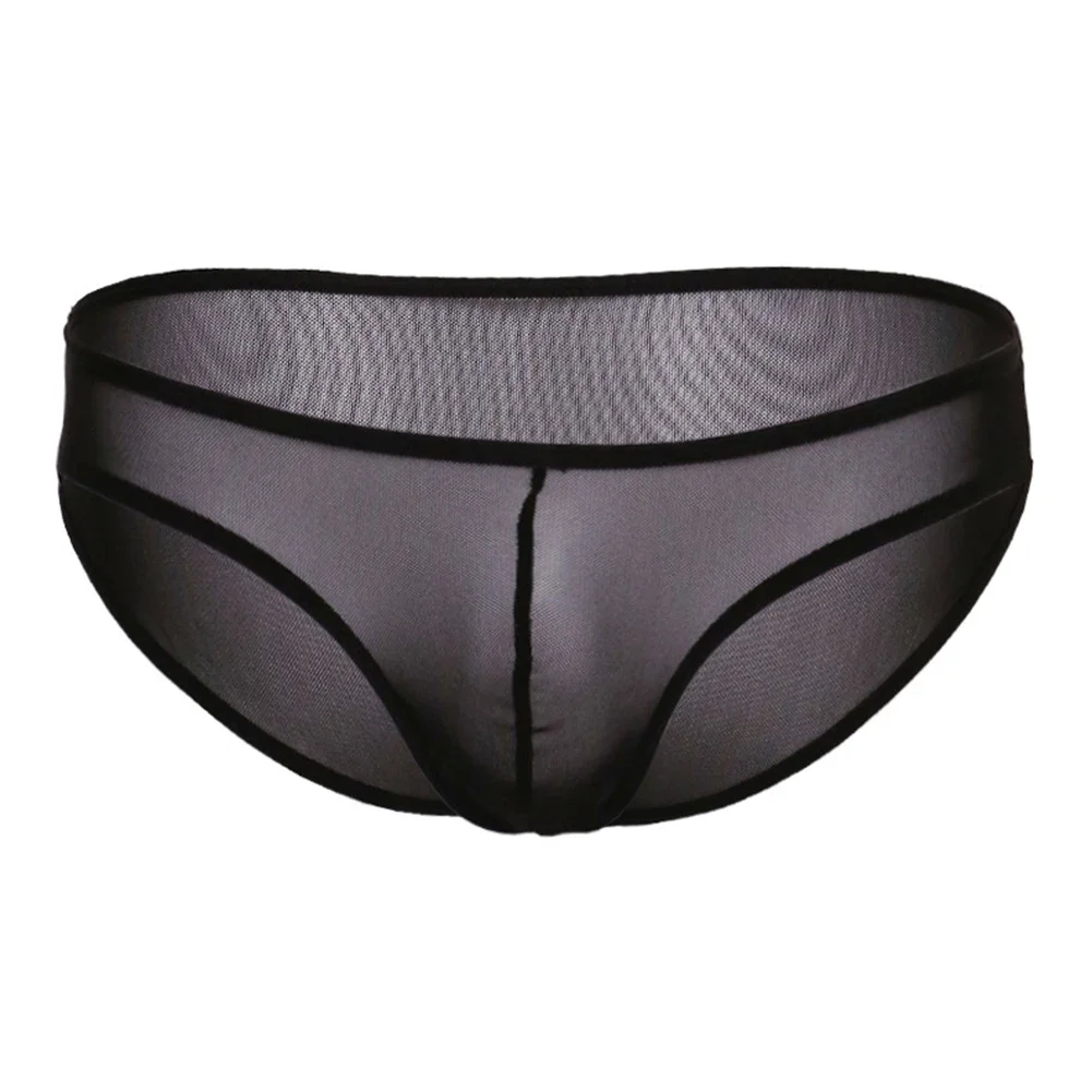 

Mens Sexy Ultra Thin Breathable G Strings Thong Mesh Shorts U Convex Pouch Briefs Male Underwear Underpants Sheer Lingerie