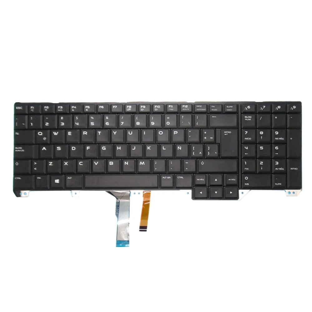 Latin America LA Laptop Keyboard For Alienware 17 R2 / 17 R3 0P0YHM P0YHM PK1318F1A19 NSK-LC1BC 1E  Black With Backlit