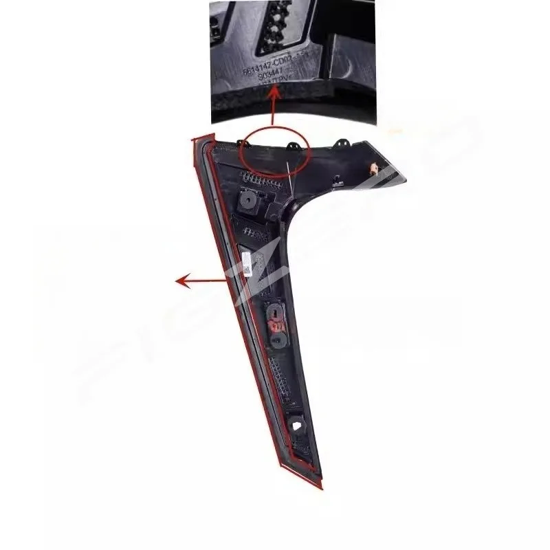 Rear Roof Spoilers Carbon Fiber Trim Spoiler Garnish for Changan CS75 PLUS