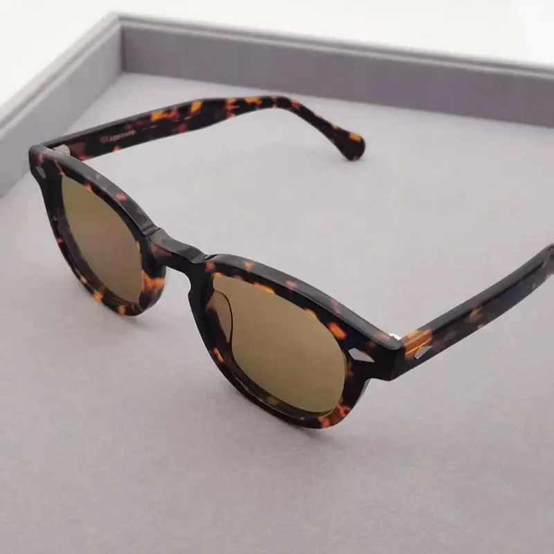 Tortoise Acetate Women Men Glasses Brown Prescription Lenses Sunglasses Myopia Hyperopia Anti-Reflection Optical Eyewear