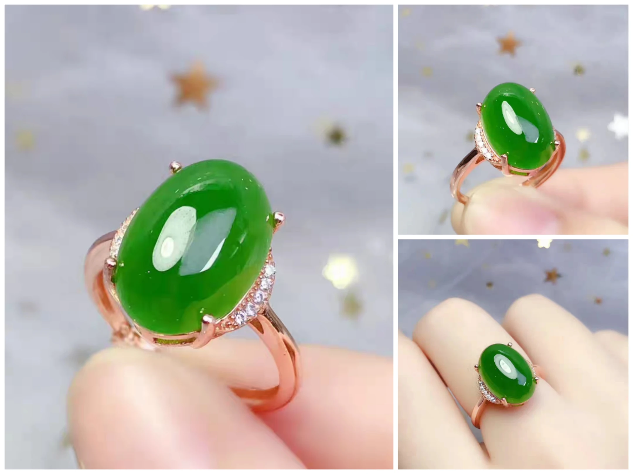 925 Sterling Silver Ring Base – Simple Ring Setting for 10*14mm Flat-Back Stones