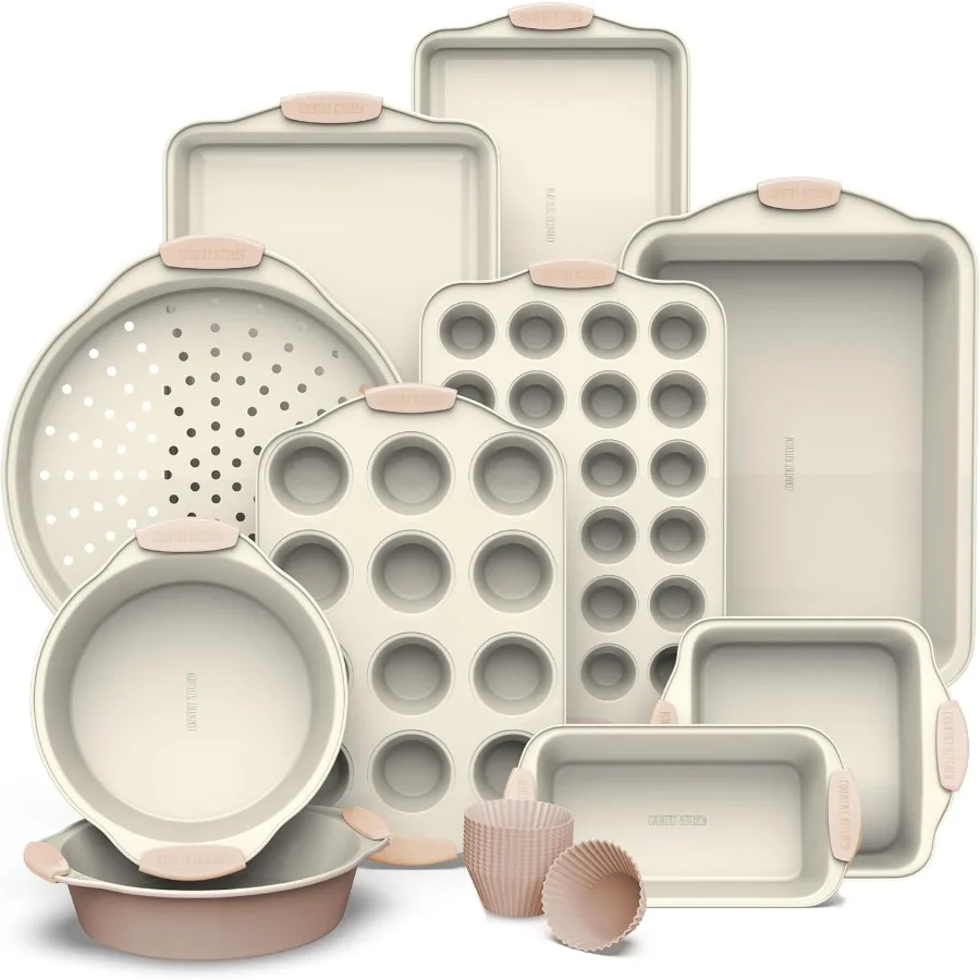 

Набор форм для выпечки с антипригарным покрытием — прочный, легко снимаемый набор для выпечки — 22 шт. В комплект входят силиконовые чашки для маффинов.