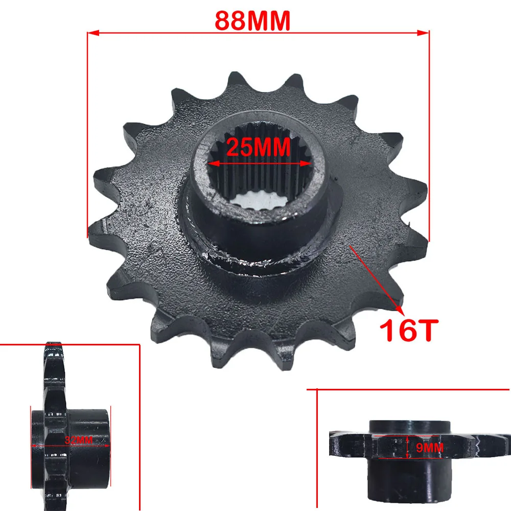Front 530 Chain Sprocket Cog 24T Gear 14T 15T 16T 17T Teeth For Gy6 125cc 150cc Quad Dirt Pit Bike ATV UTV Buggy Go Kart
