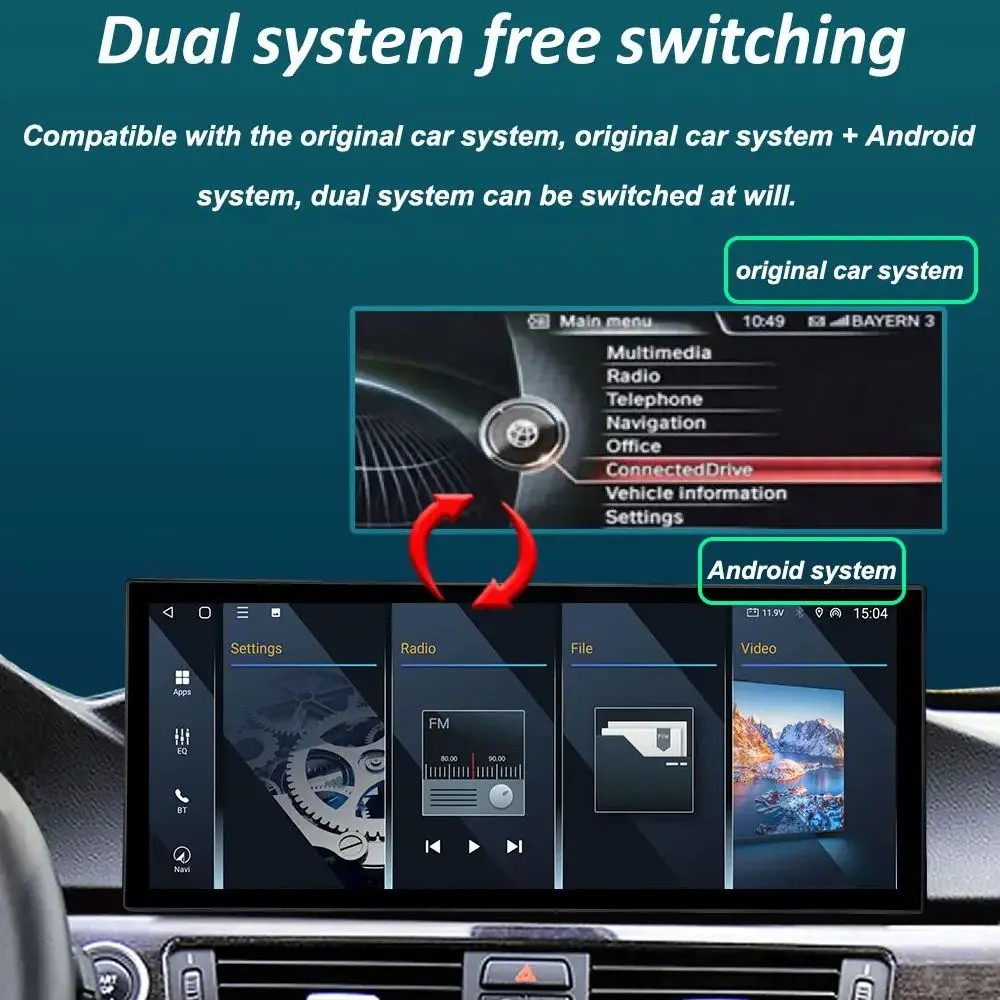 Navigation GPS Android 16 for BMW X5 X6 E70 E71 2008 - 2013 ClC/CCC System Car Radio Multimedia Player BT 4G DSP Stereo WiFi 4Ｇ
