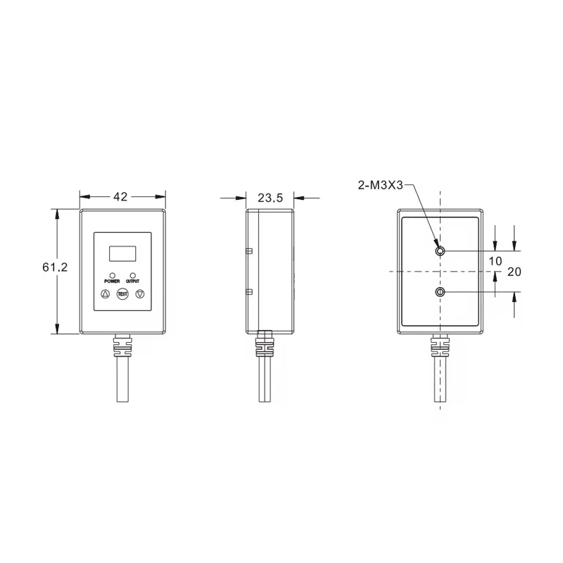 

Multi-functional Sensing Distance 0.05~8m Photoelectric Sensor PX-FM08-485 Metal 200g Weight Mounting2-M3*3 Screws