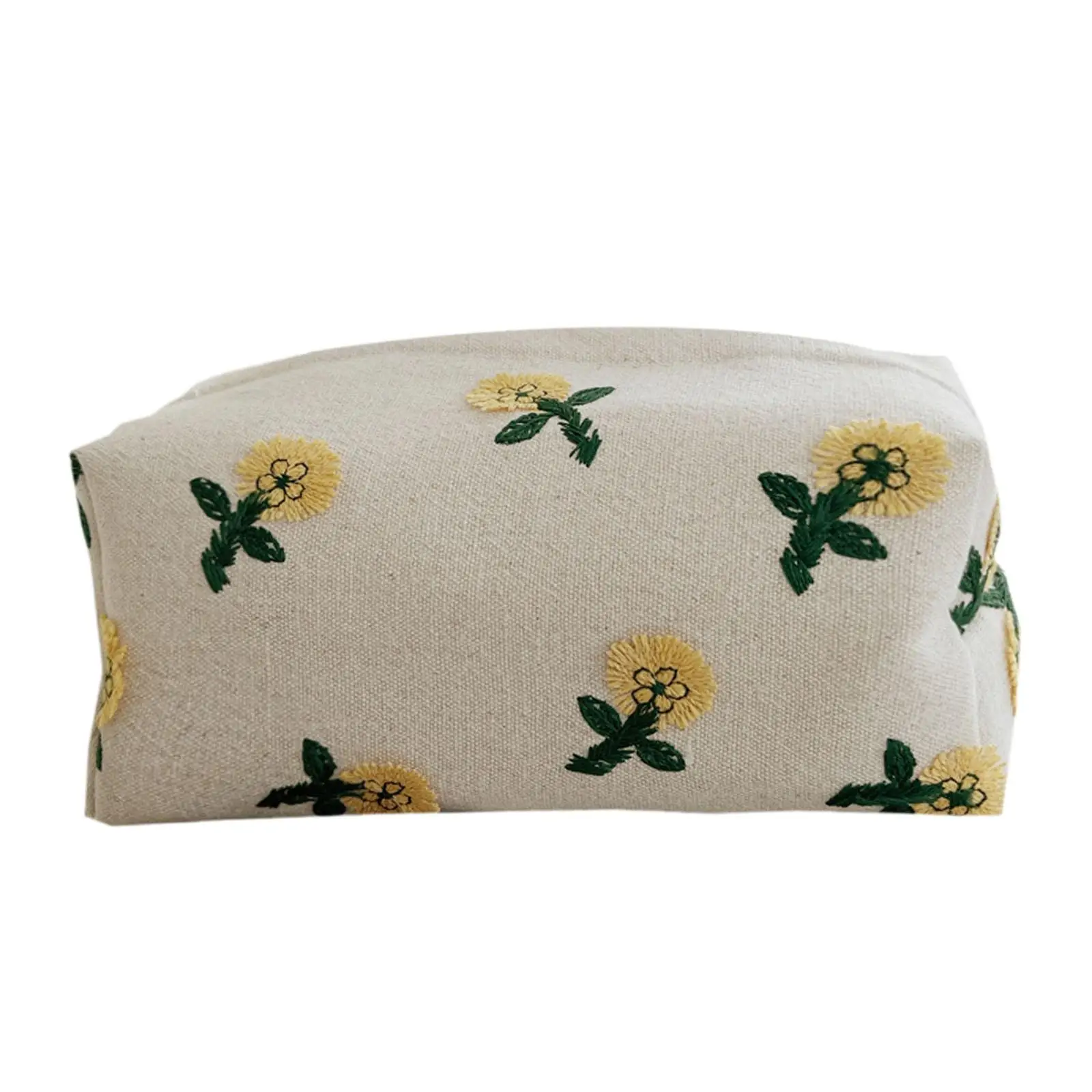 غطاء علبة مناديل من قماش الكتان علبة مناديل ناعمة لغرفة النوم في المكتب #4