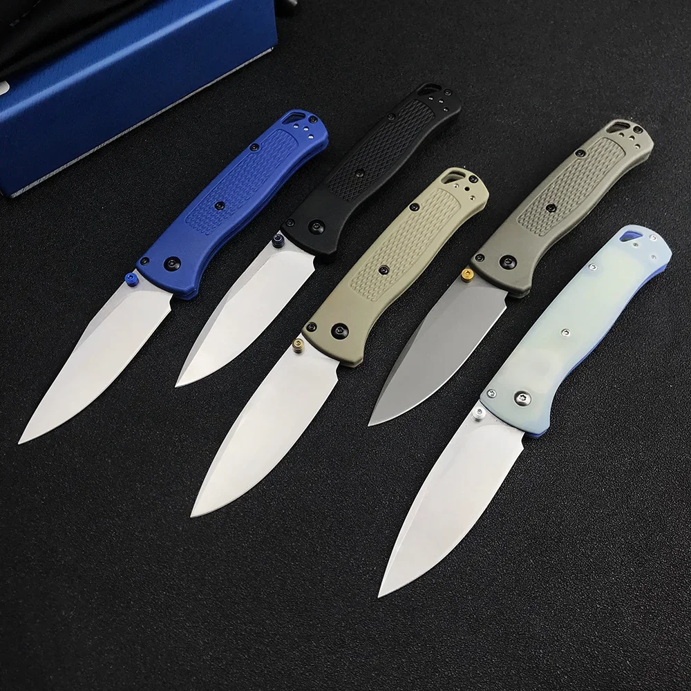 BM 535 G10/ナイロン繊維ハンドルポケット EDC 折りたたみナイフドロップポイントブレード屋外ユーティリティサバイバルキャンプ狩猟ナイフ