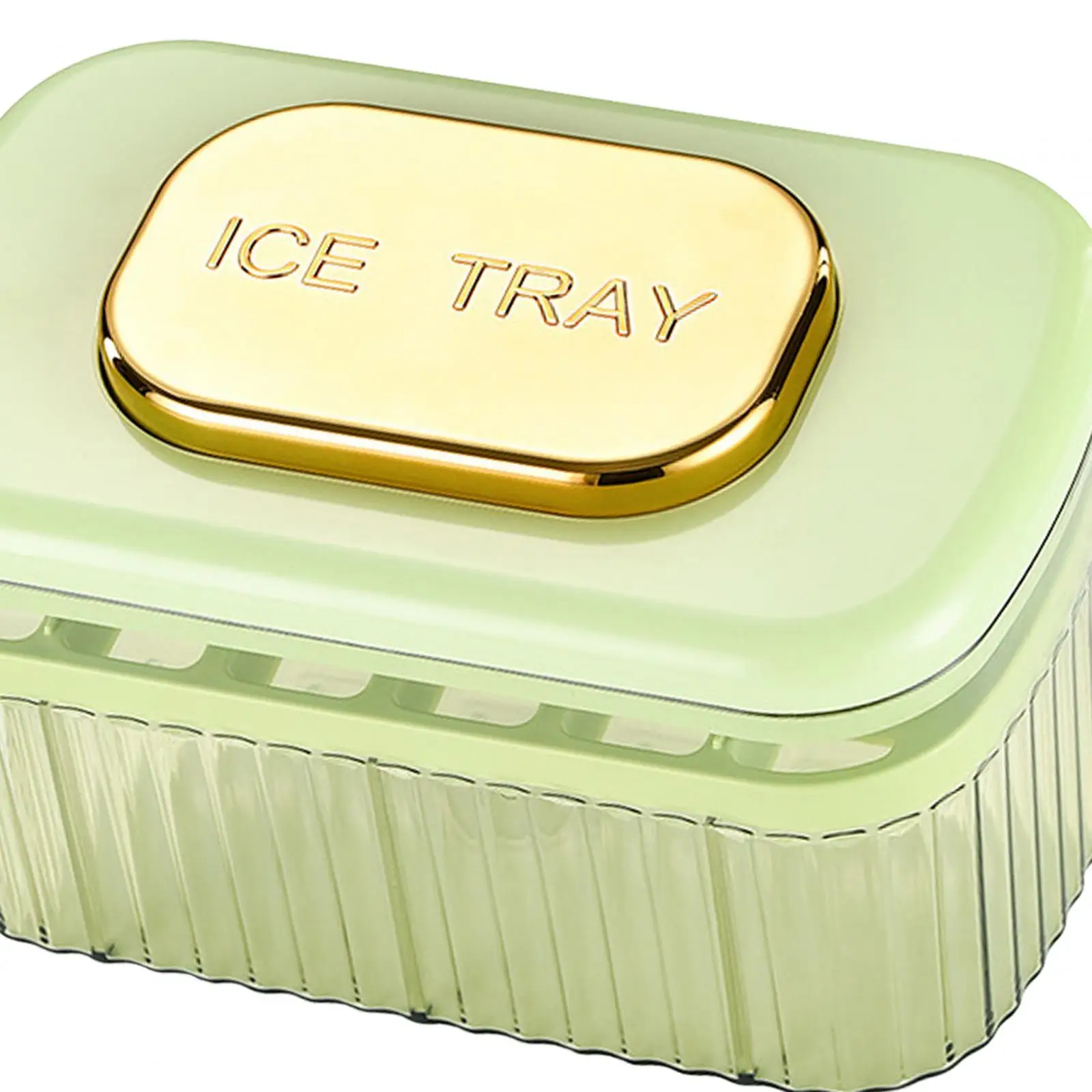 Silicone Ice Cube Tray for Freezer Space Saving with Container and Covers Ice Maker for Drinks Bar